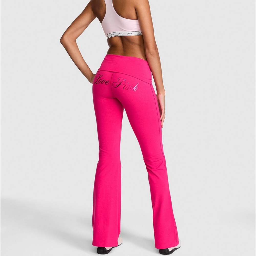 VS PINK FOLDOVER FLARE LEGGINGS XXL NWT HOT STUFF